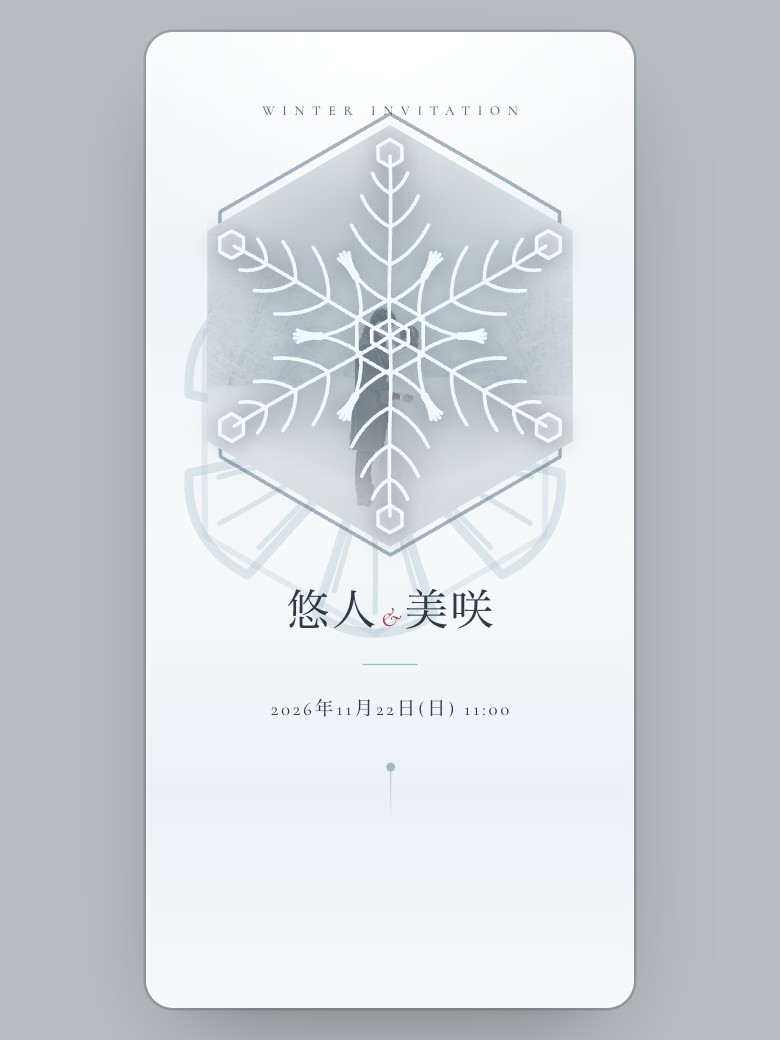 雪と霜の結晶 テーマの実物カバー